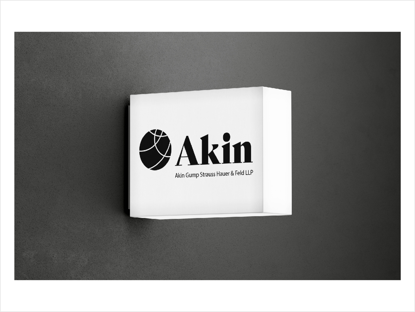 Akin internal sign mock-up