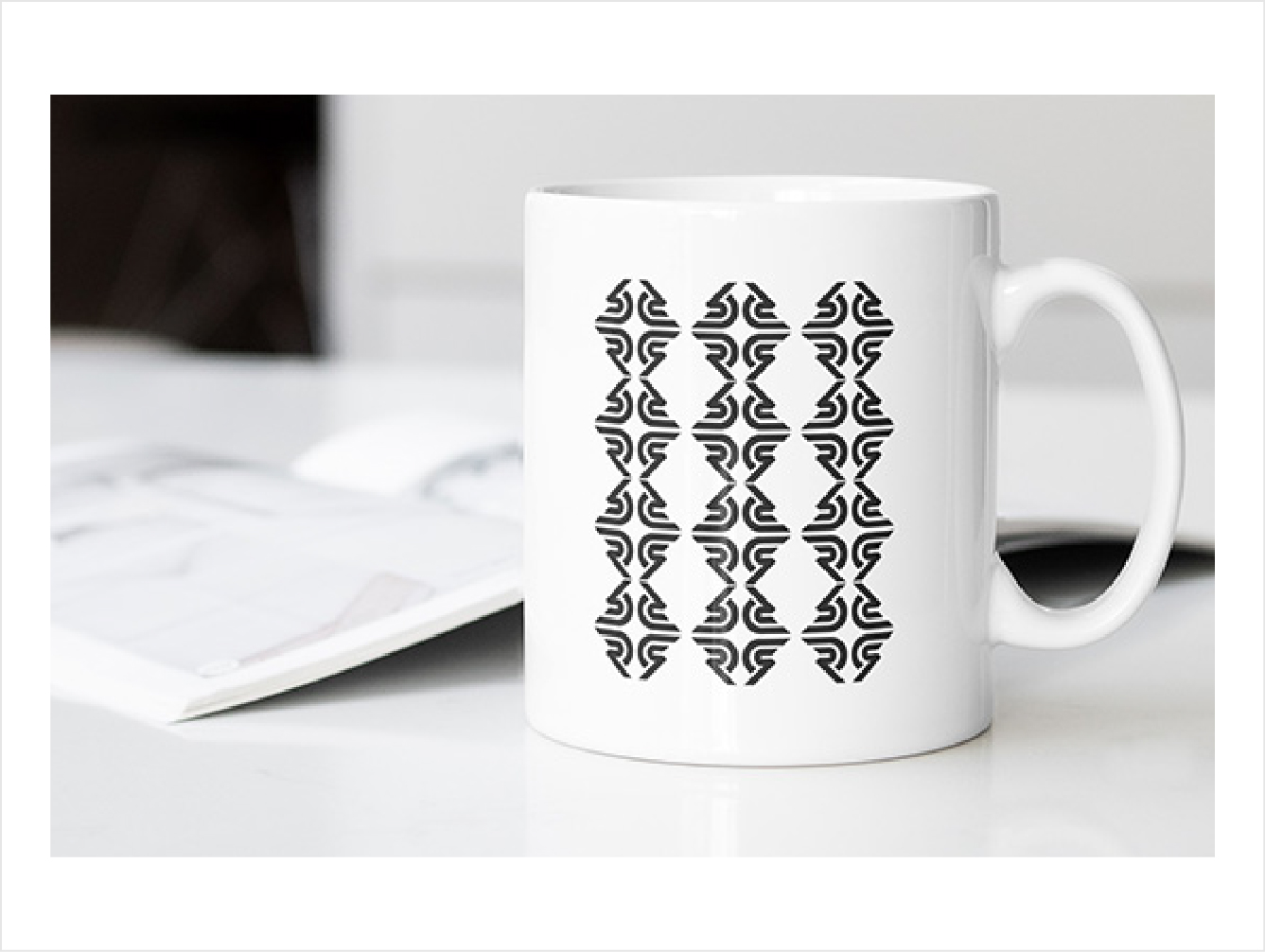 Risk Defenders Logo Pattern Coffee Mug